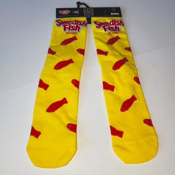 Odd Sox Swedish Fish Unisex Crew Socks - Picture 1 of 3